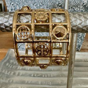Tory Burch Labyrinth Frame Cuff, Golden